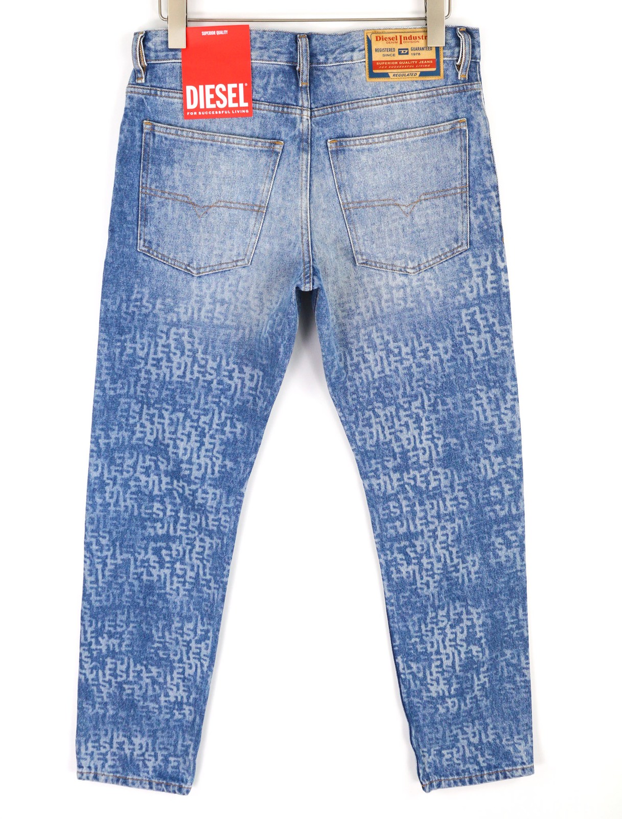 DIESEL 1995 007F5 Mens Jeans W33/L30 Slim Mid Waist Straight Leg RRP€250 image 2