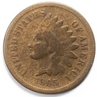1865 1C Indian Cent Good (G)