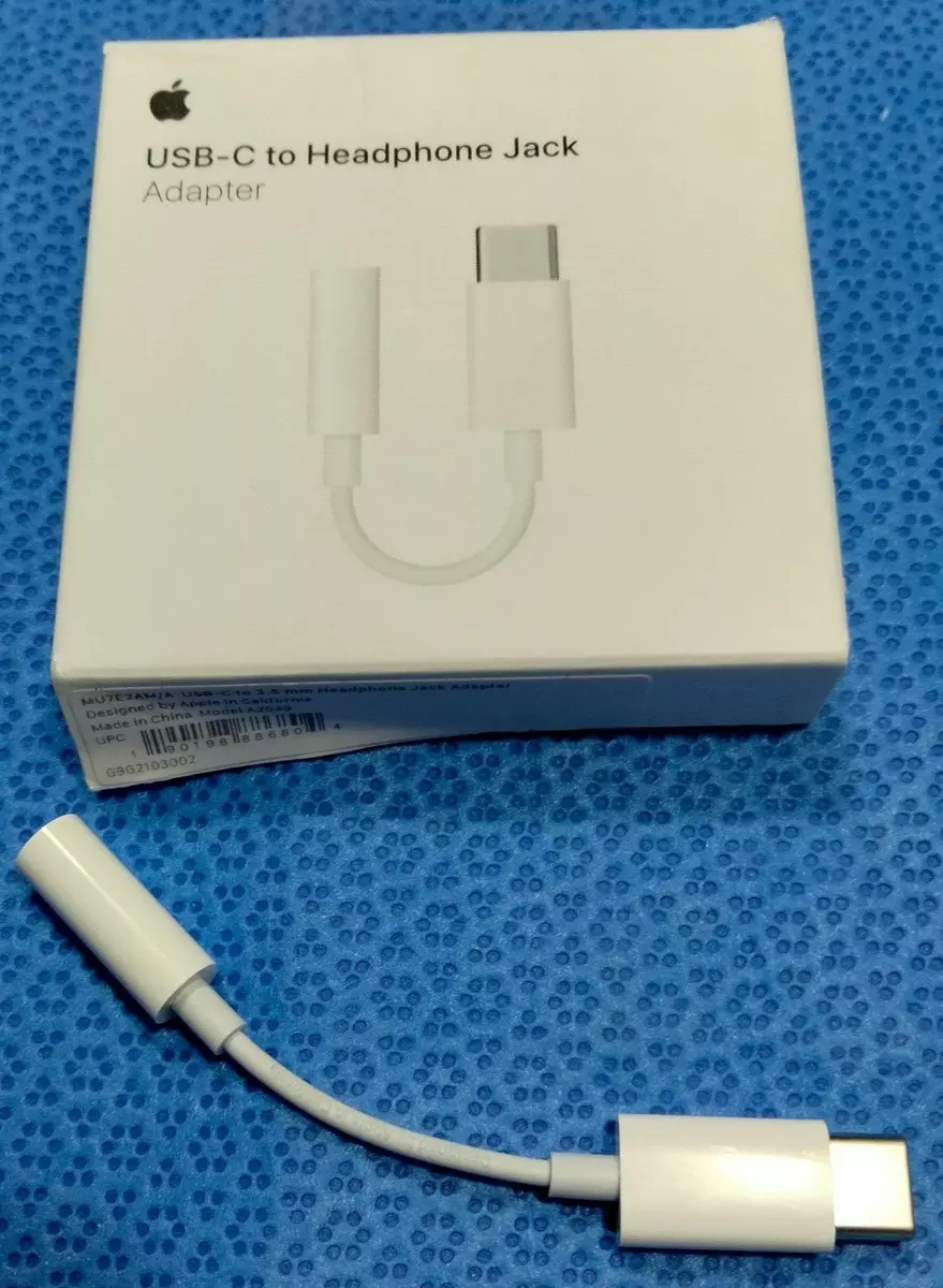 GENUINE Apple USB-C to Headphone Jack Adapter (MU7E2AM/A) 190198886804 | eBay