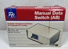 NIB PC Accessories Manual Data Transfer AB Switch P17010  DB25 Connectors