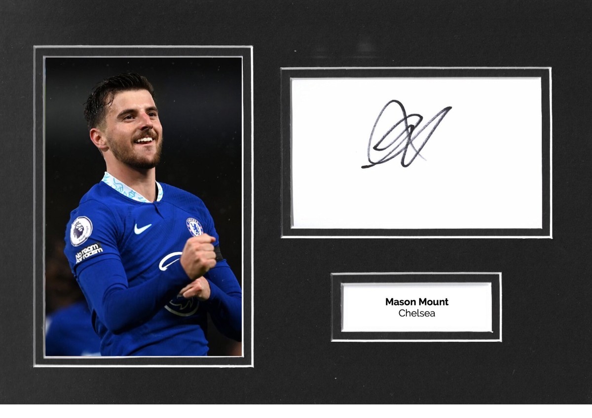 Mason Mount Signed 12x8 Photo Display Chelsea Autograph Real