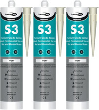 Bond it High Performance Sanitary Grade Silicone Sealant Ivory S3 310 x 3