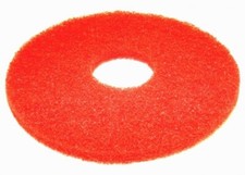 16" Red Floor Scrubbing Buffer Pads Box of 5, Daily Cleaning and Spray Buffing