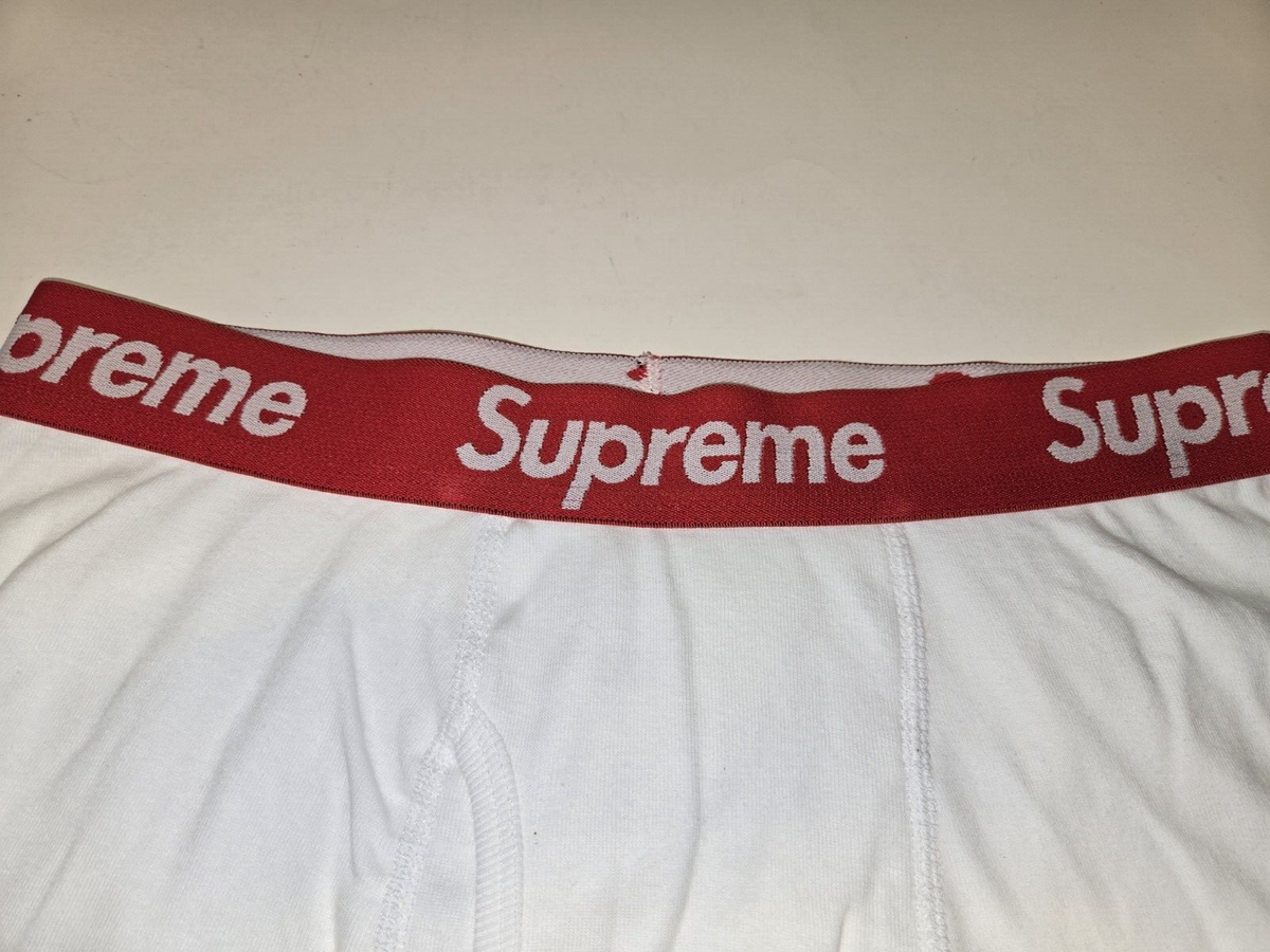 Supreme x Hanes Boxer Briefs (1 Pack) Size Extra Large White XL