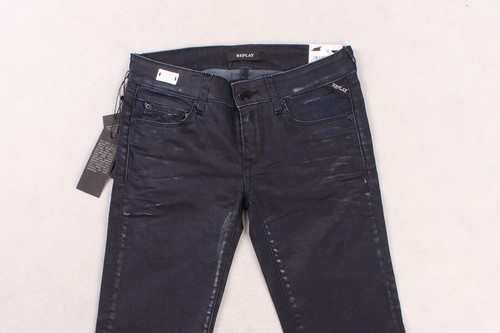 REPLAY 611 007 ROSA, vaqueros mujer, negros, pantalones, pantalones | eBay