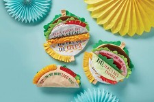 Mud Pie E3 The Kids Shoppe Baby Taco 3.25x7.25" Soft Cotton Book