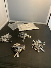 double prong curl clip 2 inch silver bundle of 40