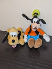 Disney Collection Pluto  Goofy Mini Bean Bag Plush