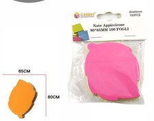 Note Appiccicose 100 Fogli Foglietti Adesivi Appunti Forma di Foglia 80x65mm dfh