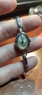 Rouan Handwind Mechanical Ladies Silver Watch