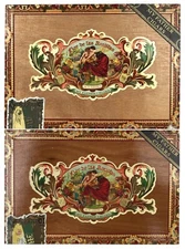 Flor De Las Antillas My Father Cigars Robustos TWO Empty Wooden Boxes