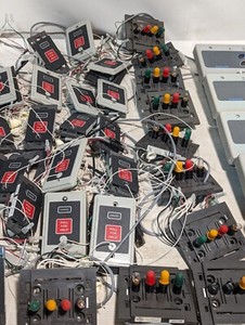 Lot of assorted Dukane nurse call station components: 4A2481B, 18B424, 9B2105