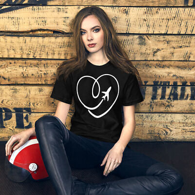 Heart Plane Shirt, Outdoor Vibes Tshirt, Camp Life Tee, 