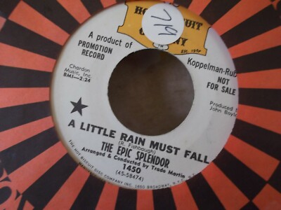 B4 PROMO *EPIC SPLENDOR RAIN MUST FALL/COWBOYS & INDIANS ON HOT BISCUT  RECORDS