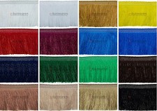 Fransenborte 4/6/11cm Breite Farbvielfalt Fransen 1m 5m 25m Deko VORHANG
