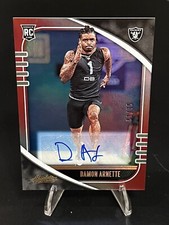 2020 Panini Absolute Signatures Red Spectrum /75 Damon Arnette Rookie Auto RC