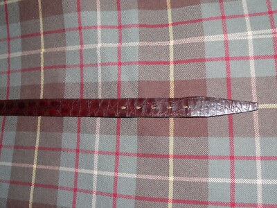 Vintage Saks Fifth Avenue Brown Genuine Alligator Belt  display picture 1