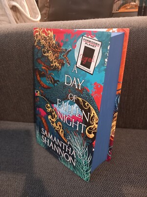 A Day of Fallen Night Samantha Shannon Signed Sprayed First Special EDITION