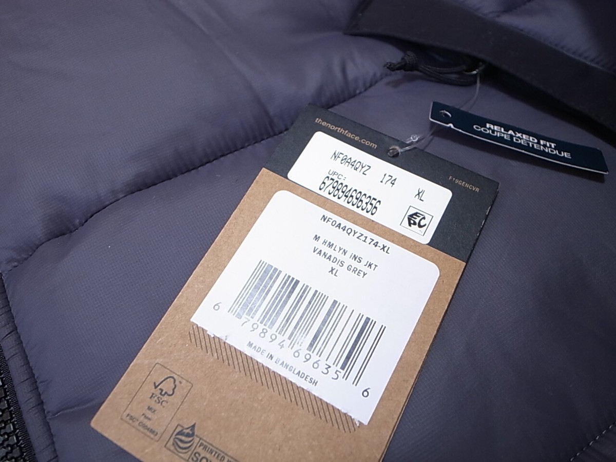 THE NORTH FACE HIMALAYAN INSULATED HMLYN INS JACKET VANADIS GREY 