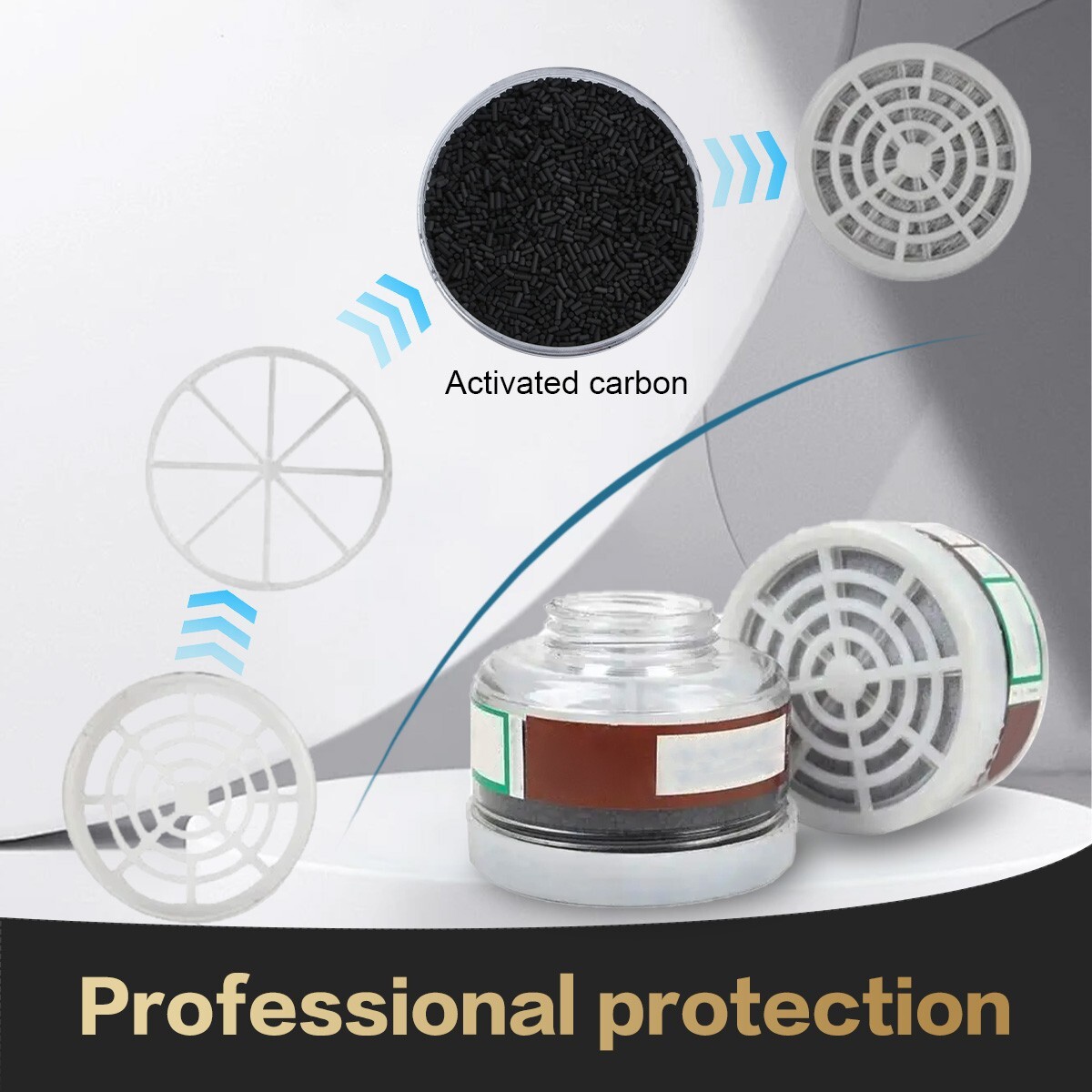 M59 Full Face Respirator Gas Mask for Chemical Organic Dust Painting Spraying