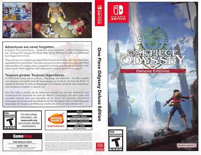 Nintendo Switch ONE PIECE ODYSSEY DELUXE EDITION store display box