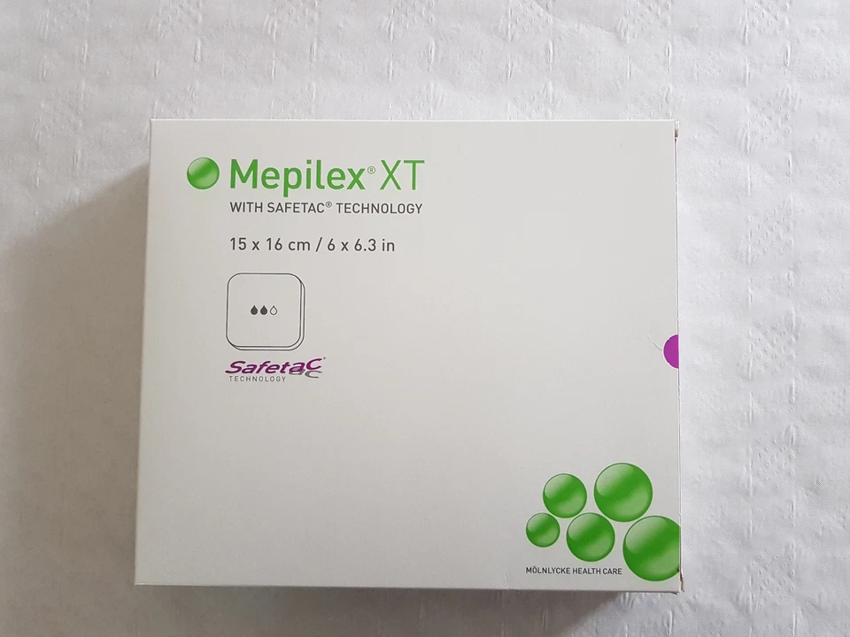 MEPILEX | 2 X MEPILEX XT SAFETAC SOFT SILICONE DRESSING 10PCS 15x16cm | 2 BOXES