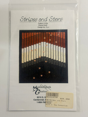 Stripes and Stars Quilt Pattern by Mountainpeek Creations