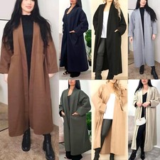 Ladies Womens long sleeve Italian Batwing Waterfall oversized baggy jacket coat