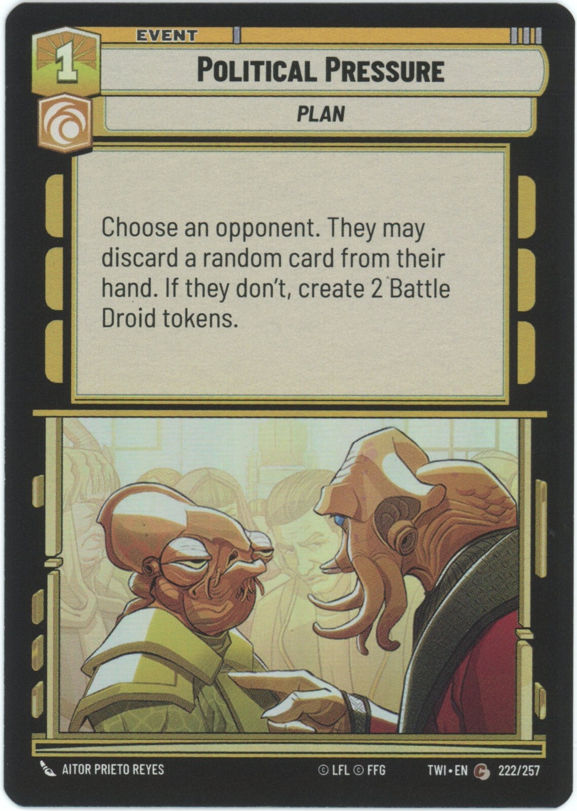 Political Pressure (Foil) - Twilight of the Republic - Star Wars Unlimited