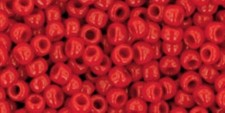8/0, Toho Seed Beads, 45, Opaque PEPPER RED, 10 grams, TR-08-45