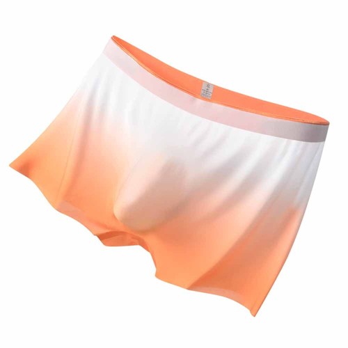 Boxer Homme En Ice Silk (soie Glacée) - Confort Ultime Avec Pochette Convexe En U - 95% Polyester - Taille Grande