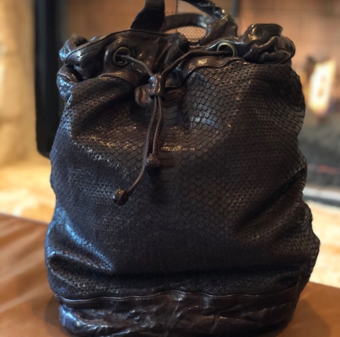 Langellotti Distressed Leather Backpack $540- Perfect  display picture 2