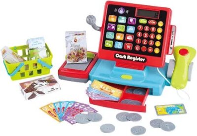 PlayGo Imagine Deluxe Cash Register Touch & Shop Grocery Checkout Play Set