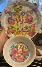 Shopkins Plate and Bowl  - Plastic Zak!
