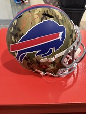 Buffalo bills Stefon Diggs Autographed Camo F/S Speed Rep helmet BECKETT Aut...