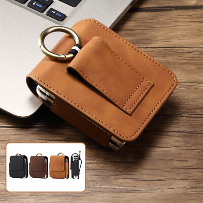 Luxury Leather Pouch Case Belt Clip Holster Fr Samsung Galaxy Z Flip 7/6/5/4/3/2