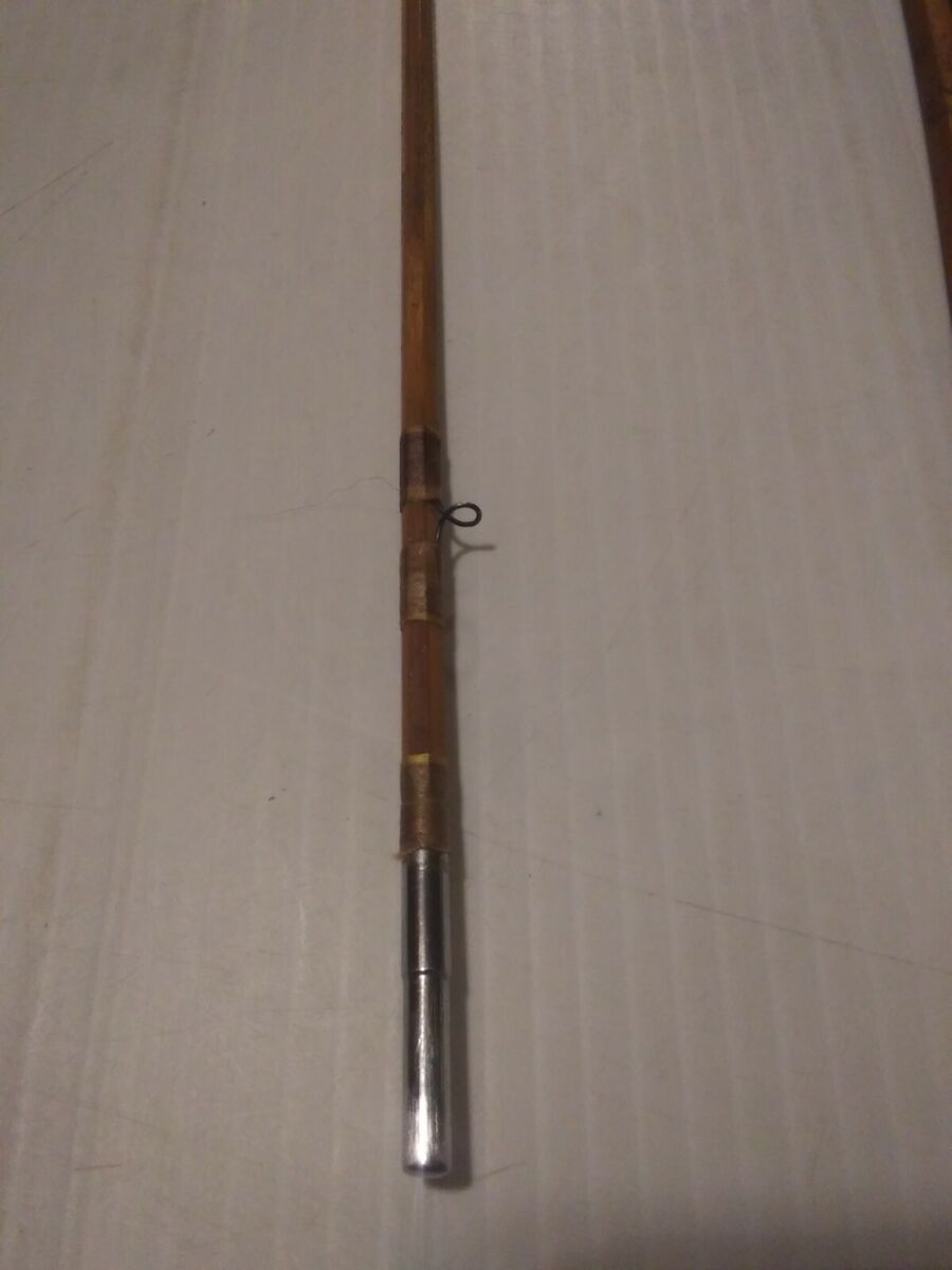 Vintage 3 Piece Hexagonal Bamboo Fly Fishing Rod by Unknown Maker