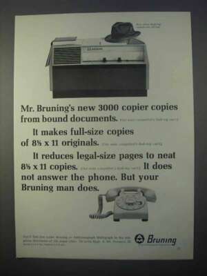 1966 Bruning 3000 Copier Ad - From Bound Documents