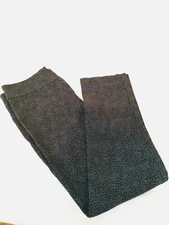 Erica Taylor Mill Women's Black Blue Print Stretchy Yoga Activewear Pants size L