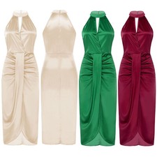 Womens Ball Gown Sparkly Dress Prom Clothes Long Clubwear Formal Party Suit