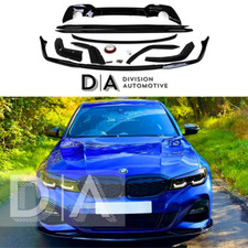 GLOSS BLACK M PERFORMANCE BODYKIT FRONT LIP SKIRT SPOILER FOR BMW 3 SERIES G20