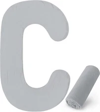 C Shaped Pregnancy Pillow Cover Full Body Pillowcase for Maternity Pillow Soft