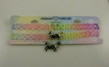 best friends necklace choker Unicorn Claire's mood rainbow multi color