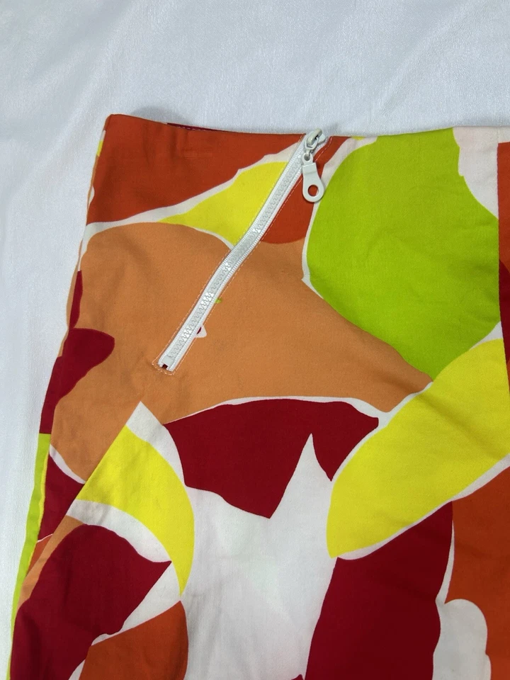 Pantalones Cortos Cache Vintage Para Mujer 8 32x5 Skort Tenis Falda Floral Naranja Pantalones Calientes Foto 4 de 4