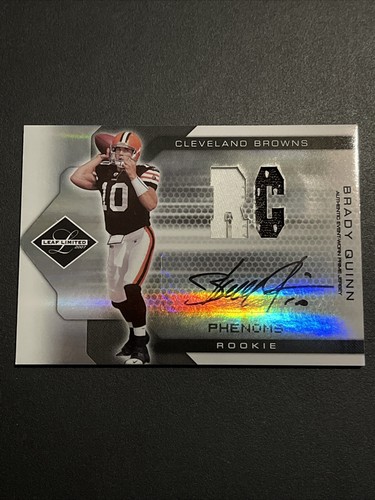 Brady Quinn Auto 2007 Leaf Limited Football RC Rookie RPA #d 69/99 Donruss SP