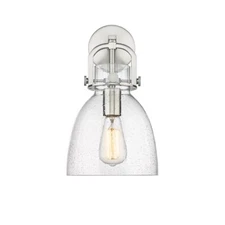 Innovations Lighting Newton Bell 1-Lt 8" Sconce, SN/SG - 410-1W-SN-G412-8SDY