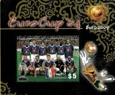 St. Vincent 2004 - Euro Soccer Cup - Souvenir Stamp Sheet - Scott #3191 - MNH