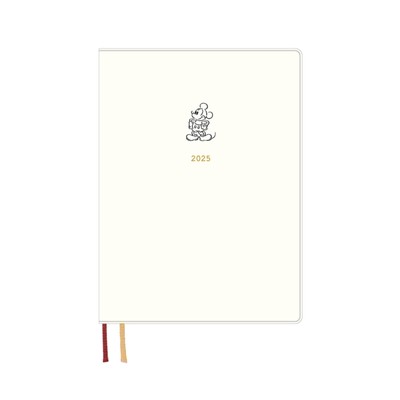 Daigo Notebook 2025 Schedule Book Disney Weekly Left B6 White E6205 Startin 382