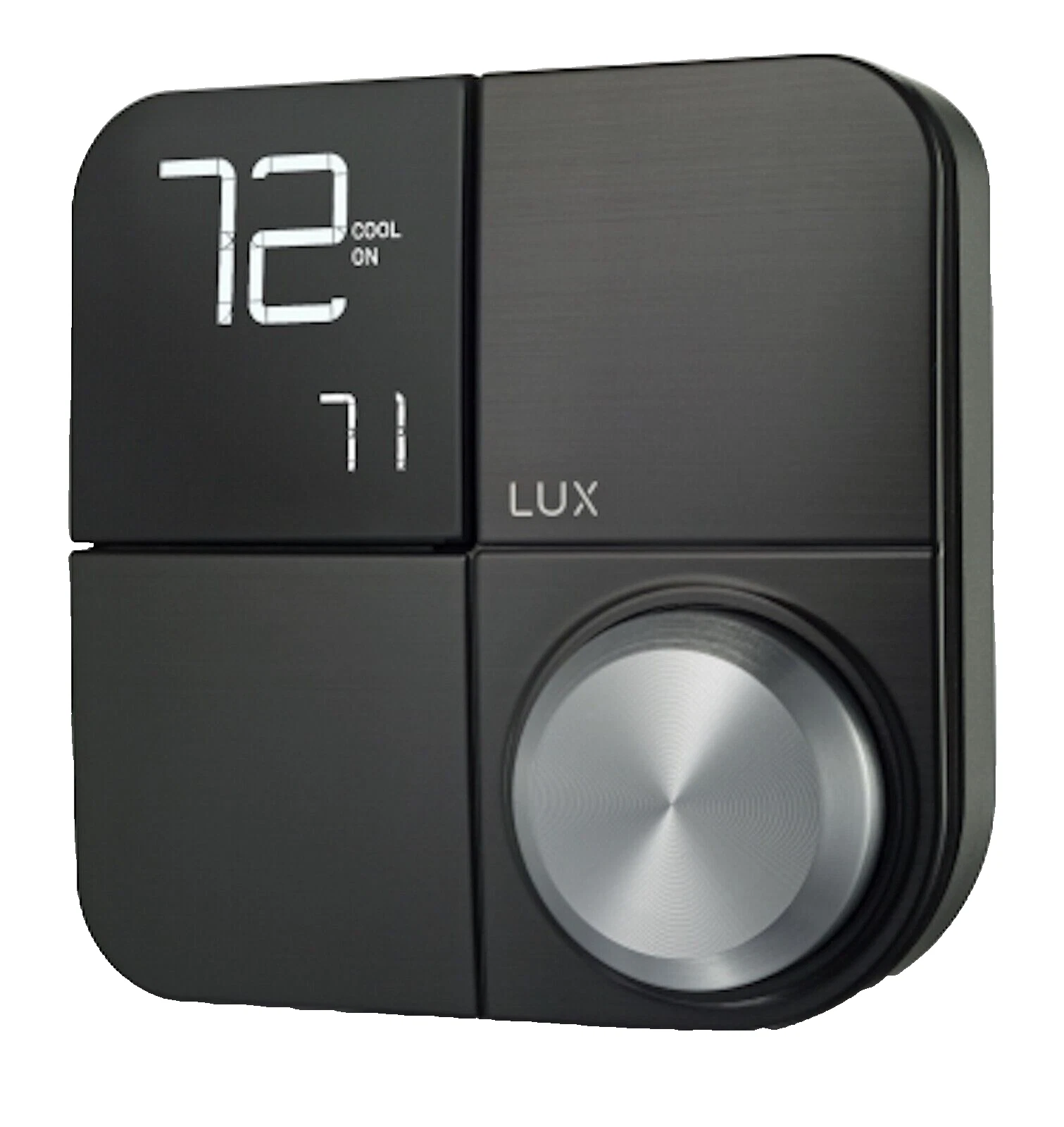 Lux Kono Smart Thermostat (KN-S-MG1-B04), Black