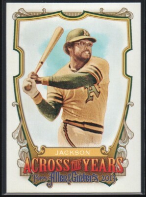 Reggie Jackson 2013 Topps Allen and Ginter Across the Years RJ Oakland Athletics